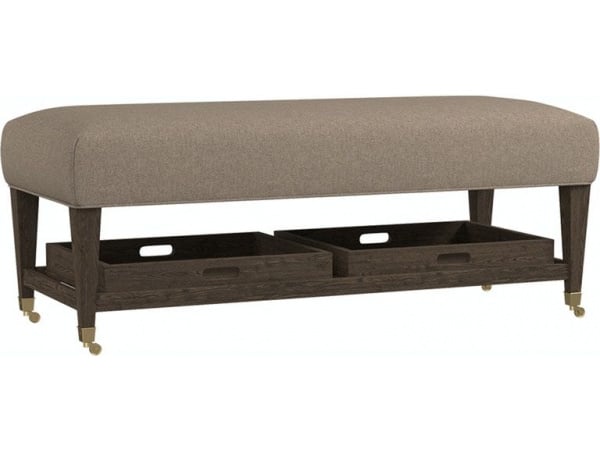 Kara Rectangle Ottoman w/Trays Ottomans & Poufs 3