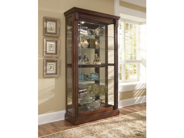 Two Way Sliding Door Curio Dining Storage Pulaski Furniture 3