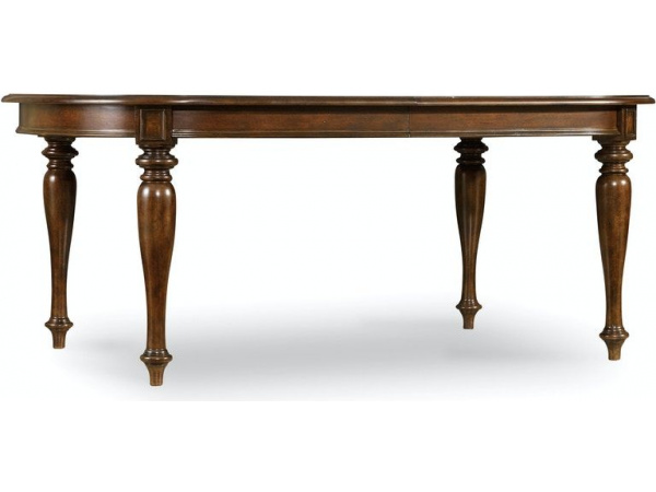 Leesburg Leg Dining Room Table with Two 18” Leaves Dining Tables Hooker Furniture