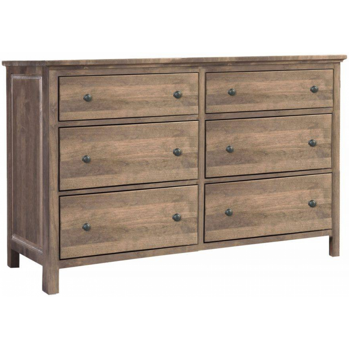 2-West 6 Drawer Double Dresser Dressers Amish 4