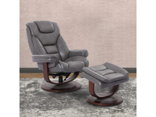 Reclining Swivel Chair and Ottoman Recliners Parker House 3