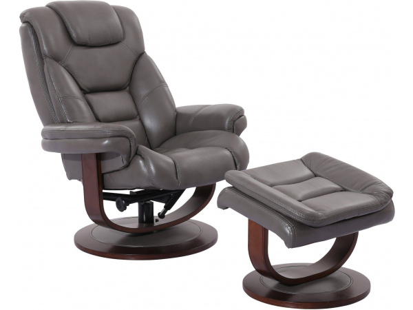 Reclining Swivel Chair and Ottoman Recliners Parker House