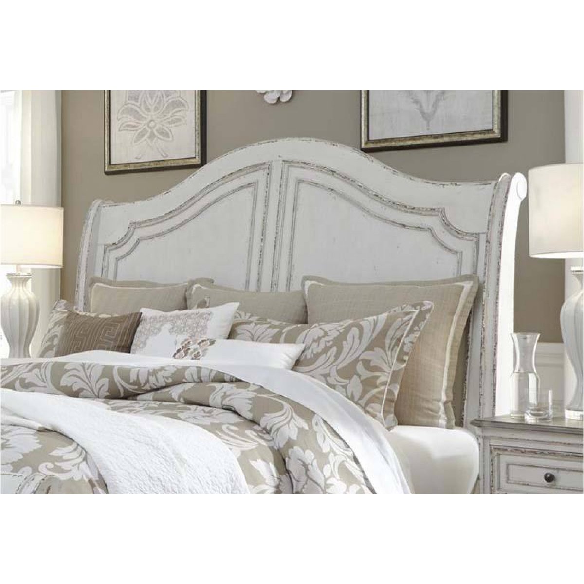 Magnolia Manor Queen Sleigh Bed Beds 4