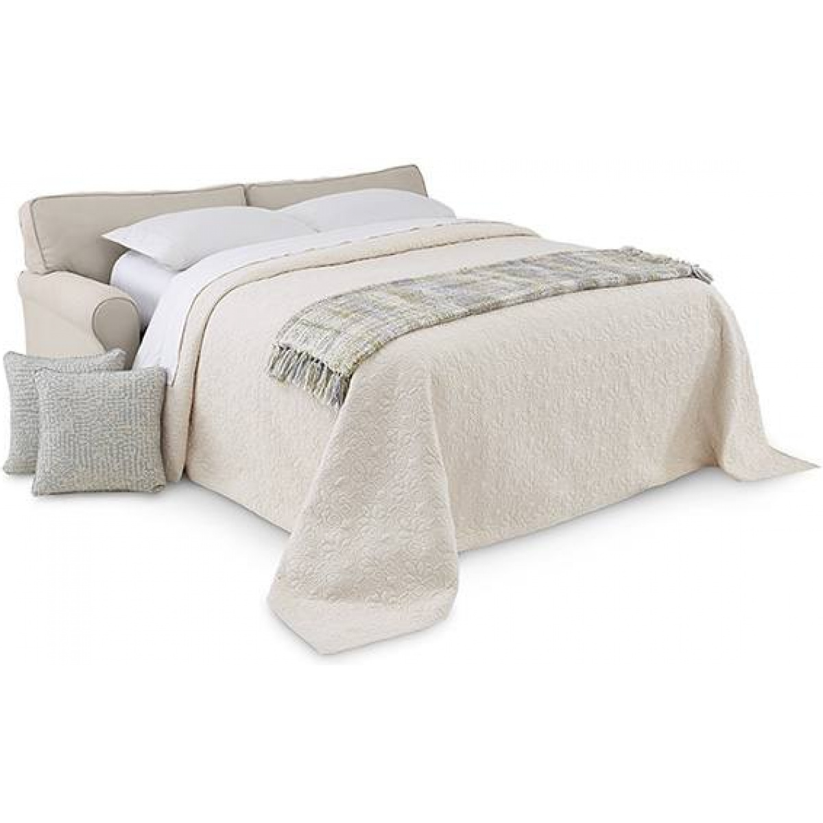 Shannon Queen Sofa Sleeper W/ Memory Foam Mattress Sleeper Sofas Best Home Furnishings 7