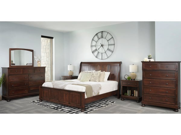 Brigantine Transitional King Sleigh Bed Beds Amish 5