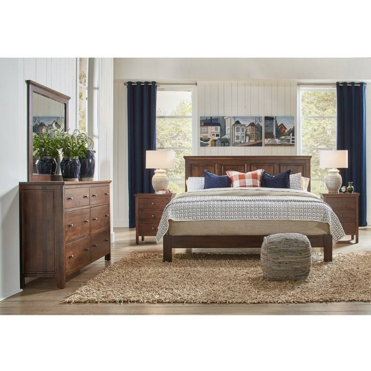 2-West 6 Drawer Double Dresser Dressers Amish 6