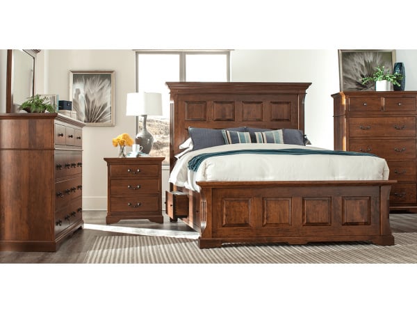 Palettes by Winesburg Longmeadow Traditional King Size Panel Headboard Beds Amish 3