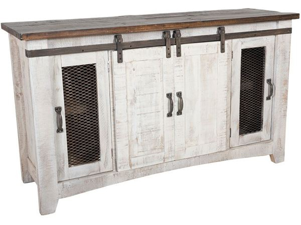 60″ TV Stand w/4 doors & Shelves inside Entertainment Stands International Furniture Direct