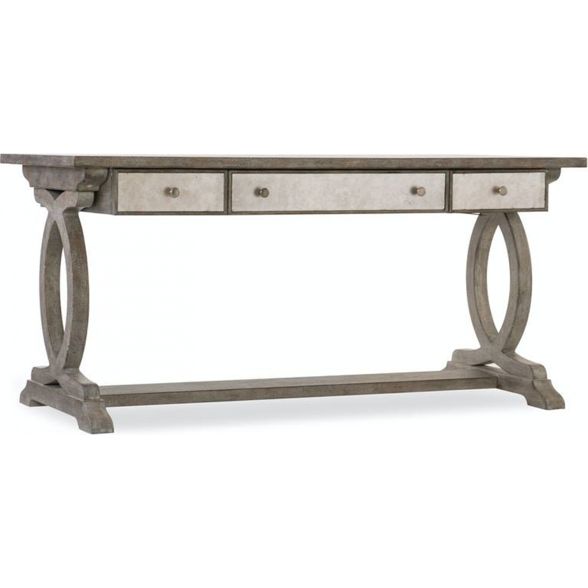 Rustic Glam Trestle Desk Desks Hooker Furniture 3