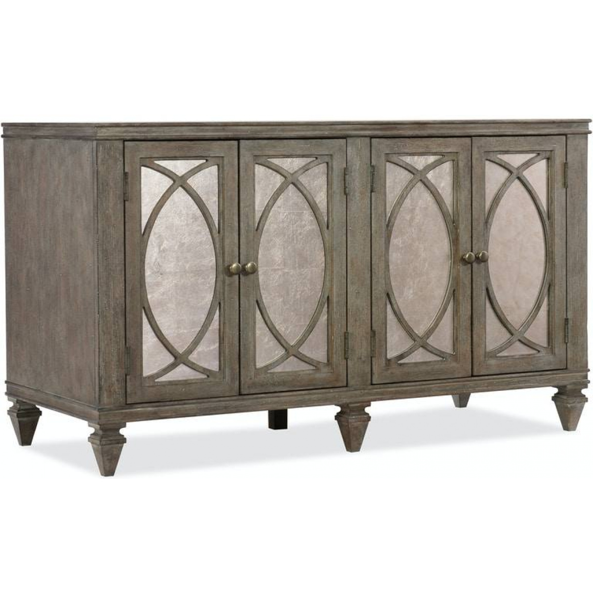 Rustic Glam Credenza Dining Storage Hooker Furniture 3