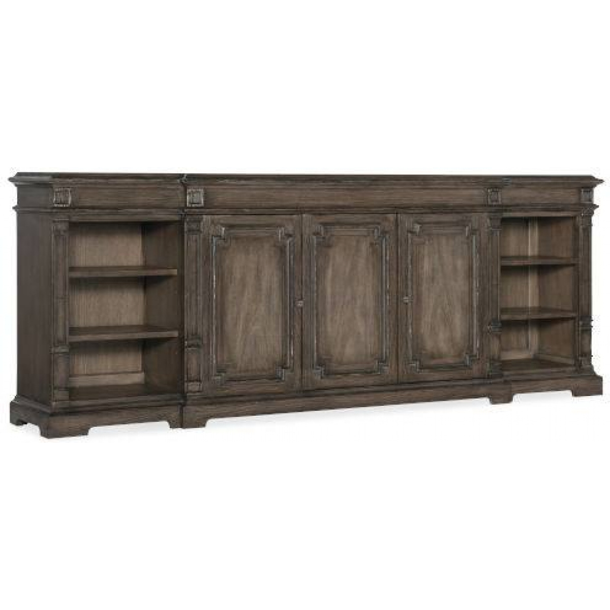 Woodlands Medium 85-Inch Entertainment Console Entertainment Stands Hooker Furniture 3
