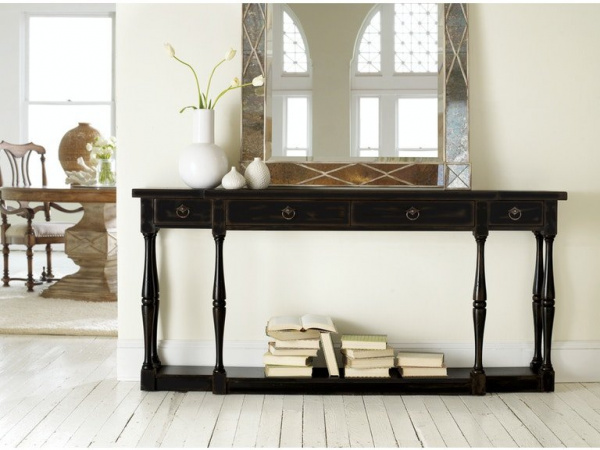 Sanctuary Four-Drawer Thin Console Console Tables Hooker Furniture 3