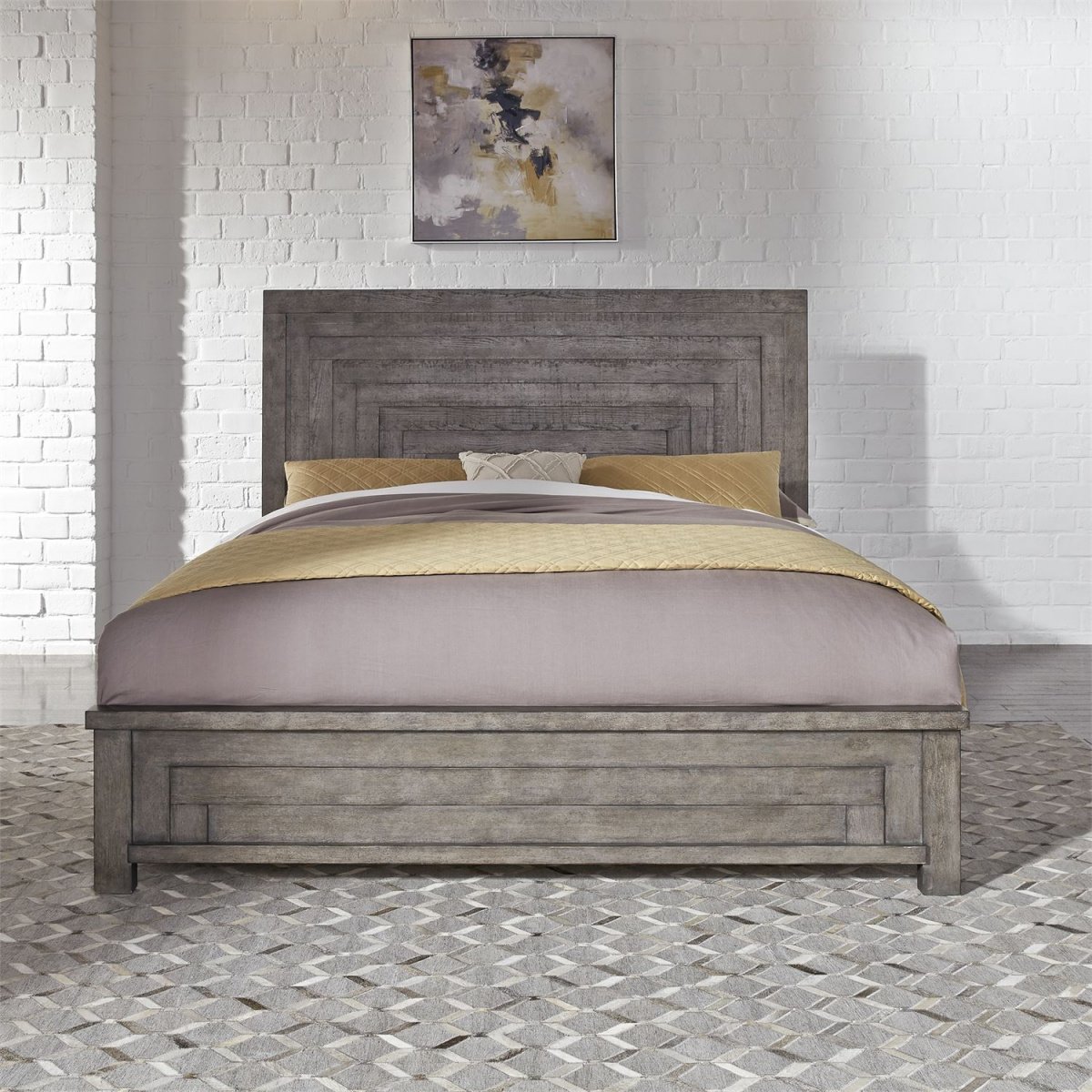Modern Farmhouse Panel Bed Beds Liberty Furniture 4