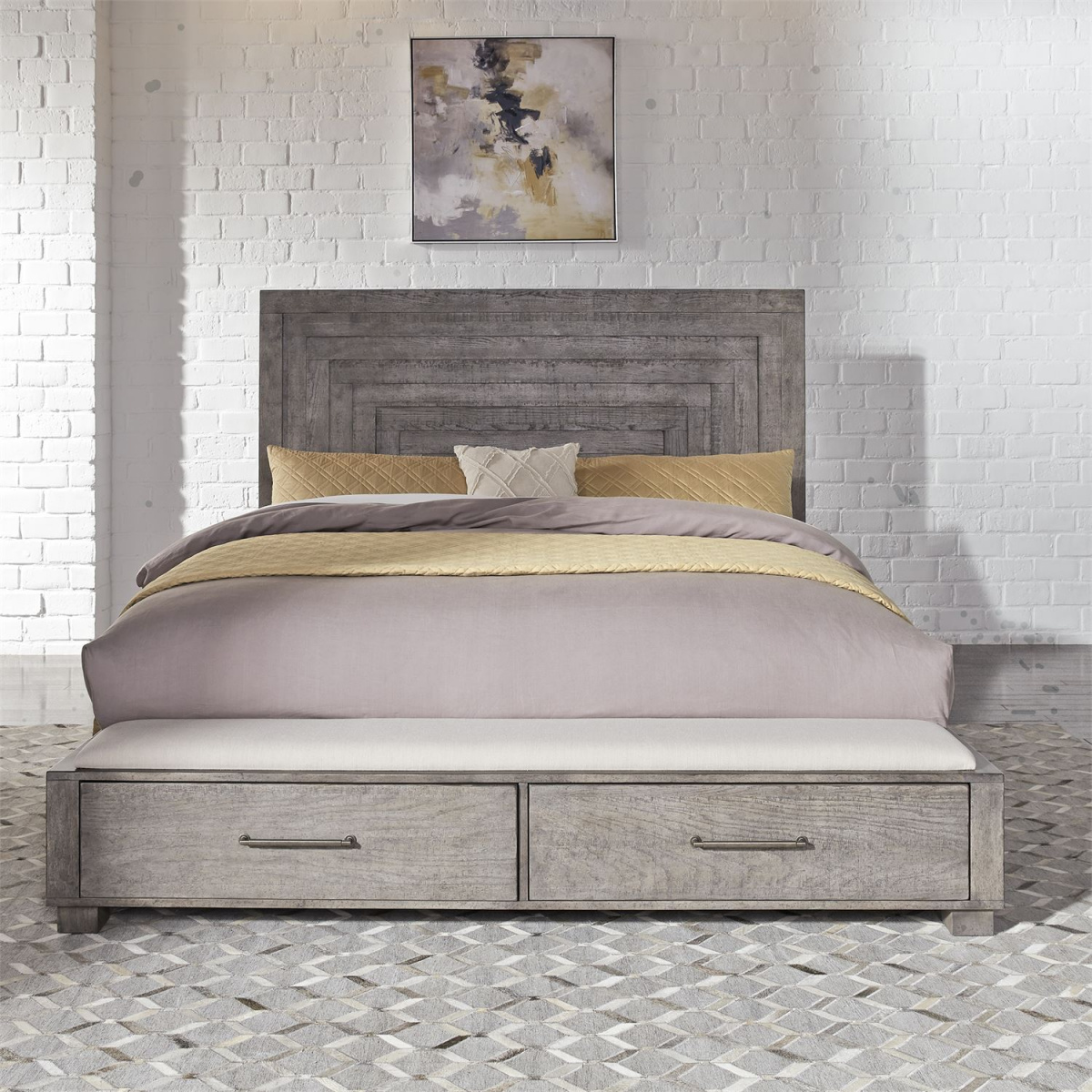 Modern Farmhouse Panel Bed Beds Liberty Furniture 6