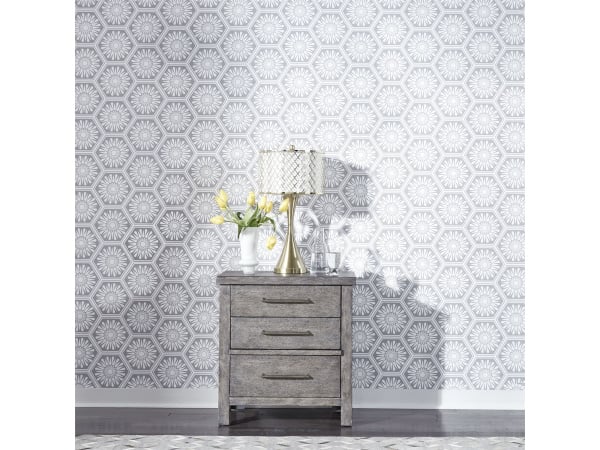 Modern Farmhouse 3 Drawer Night Stand Nightstands Liberty Furniture 7