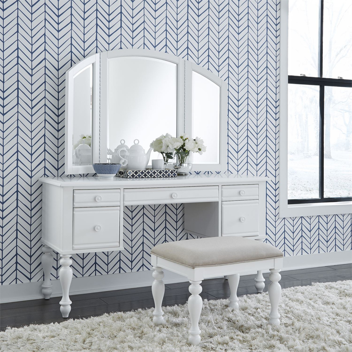 Summer House I 3 Piece Vanity Set Accent Furniture Liberty Furniture 7