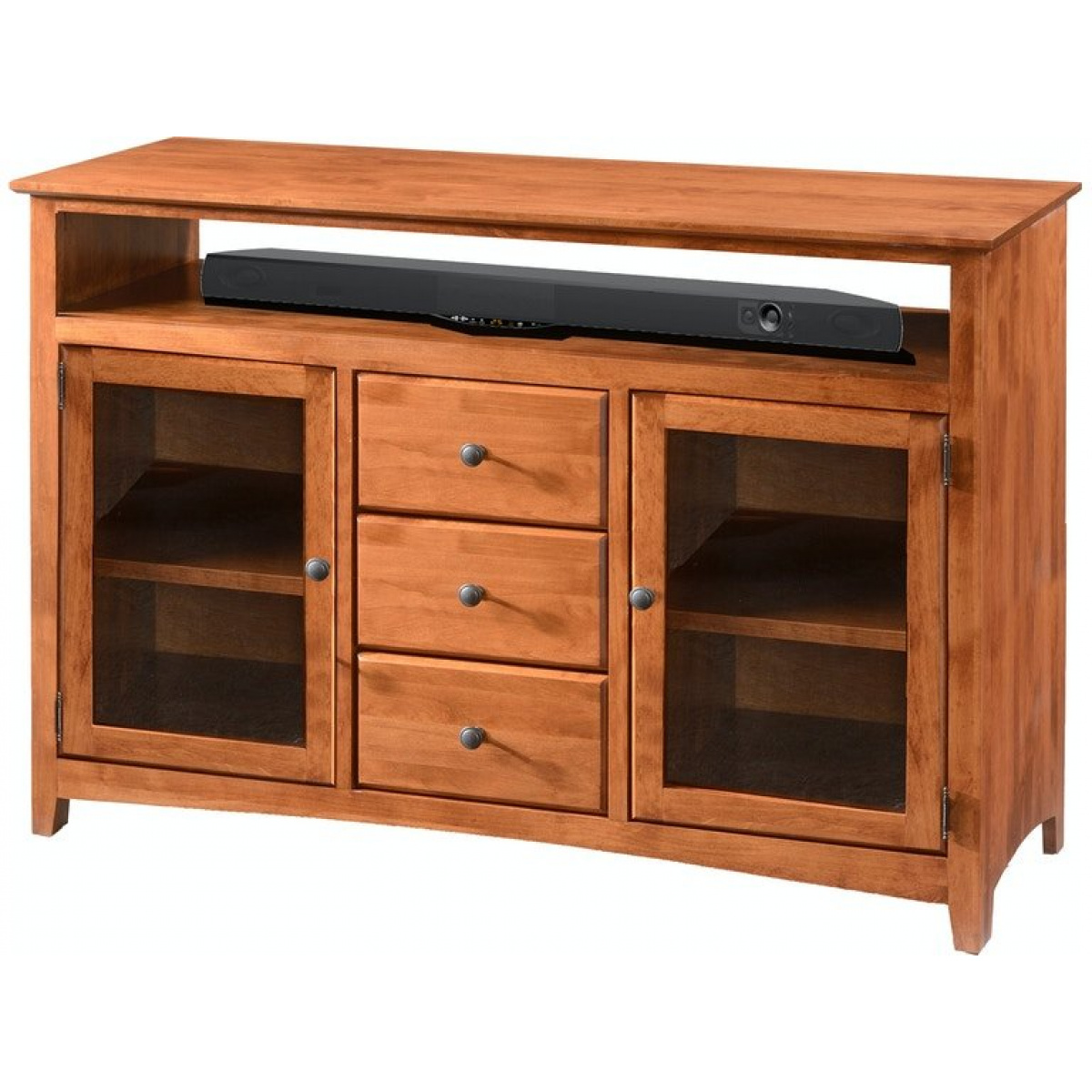 TV Console 54 Inch 6855X Entertainment Stands Amish 2