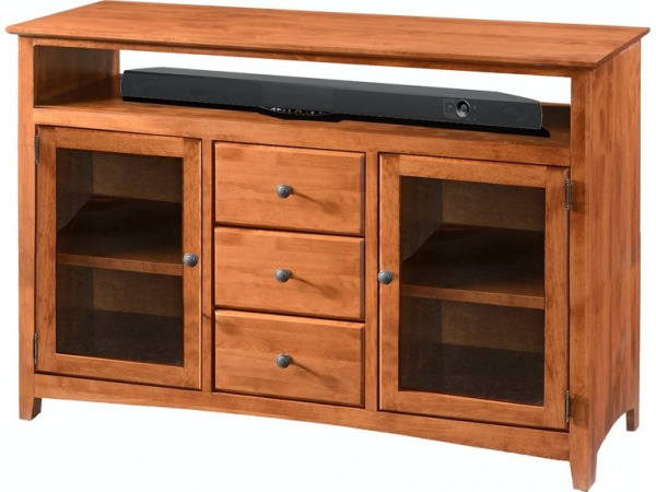 TV Console 54 Inch 6855X Entertainment Stands Amish