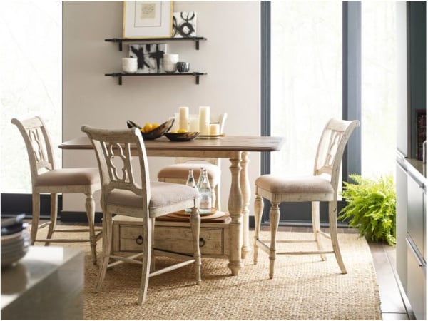 Weatherford – Cornsilk Kendal Counter Height Side Chair Chairs & Benches Kincaid Furniture 3