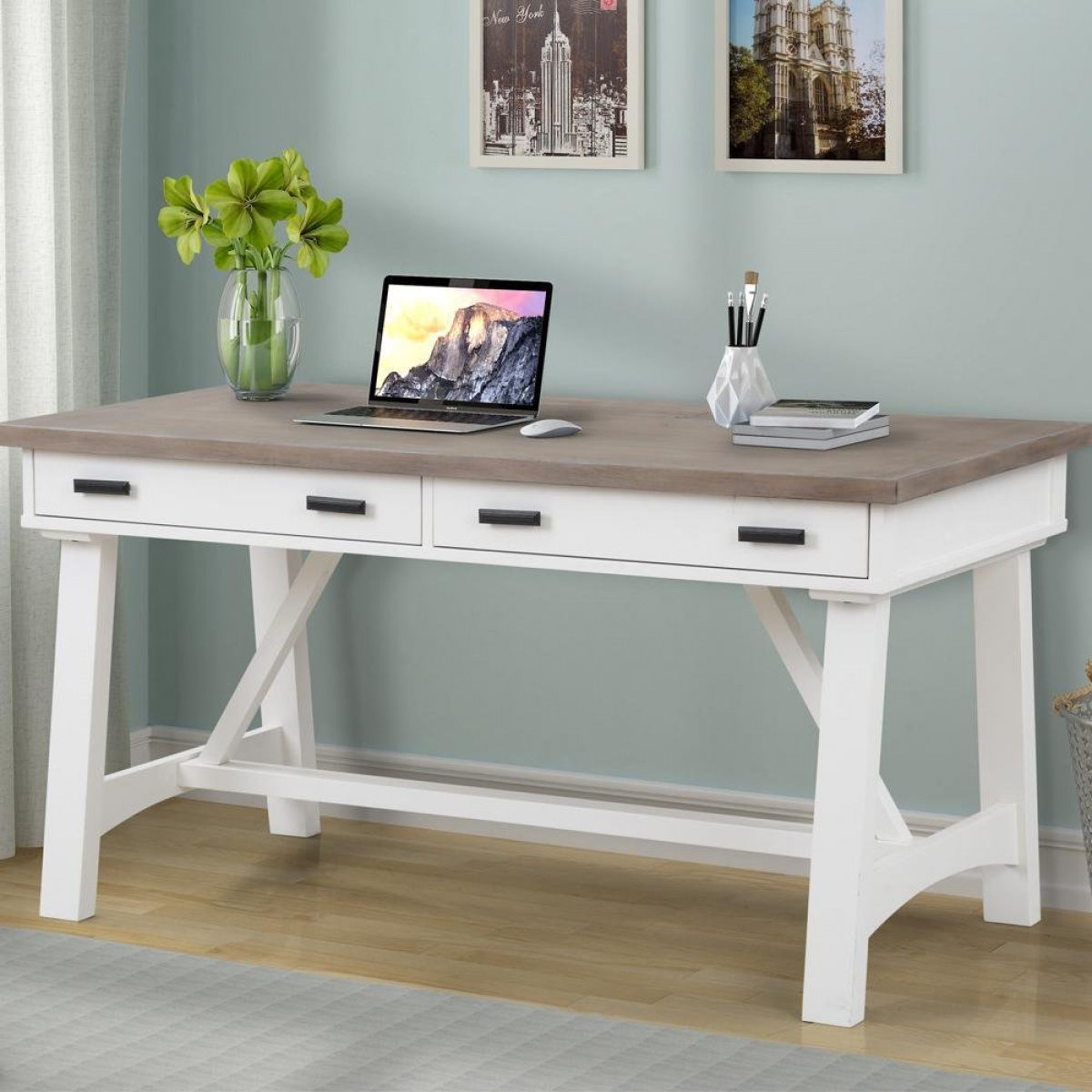 Americana Modern – Cotton 60 In. Writing Desk Desks Parker House 4