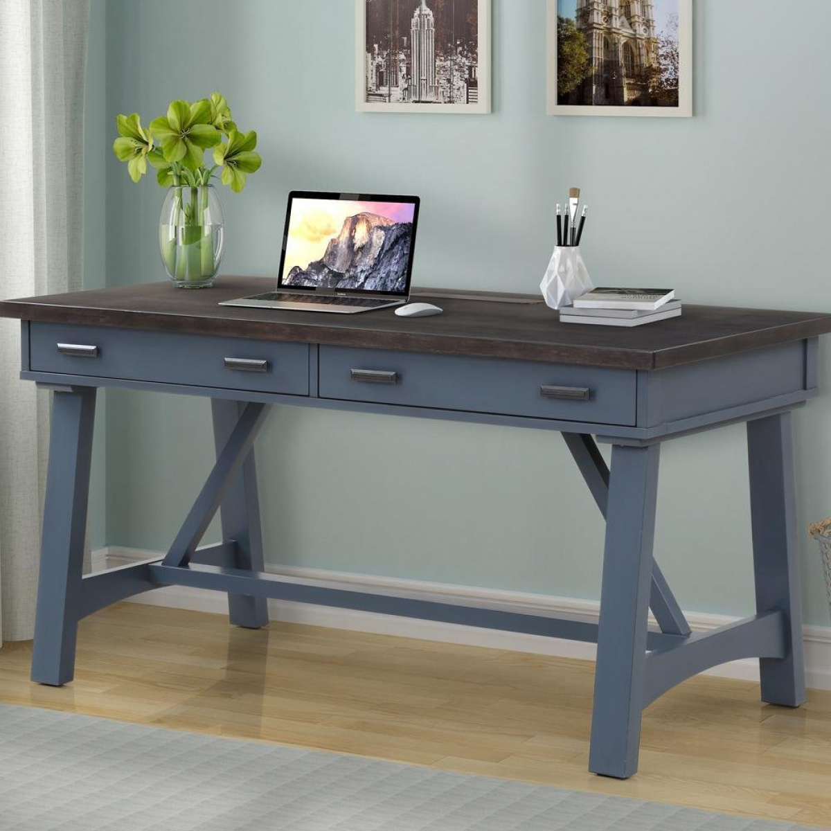 Americana Modern – Denim 60 In. Writing Desk Desks Parker House 4