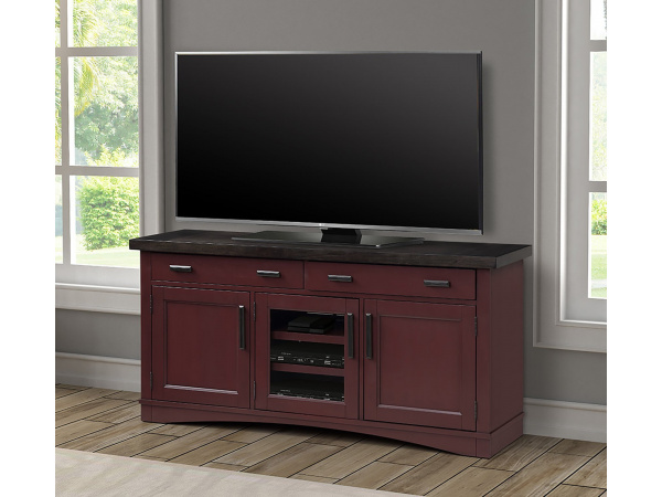 Americana Modern – Cranberry 63 In. Tv Console Entertainment Stands Parker House