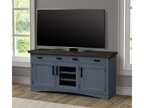 Americana Modern – Denim 63 In. Tv Console Entertainment Stands Parker House 2