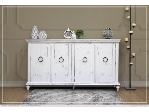 990 Capri White Console Table Entertainment Stands International Furniture Direct 3