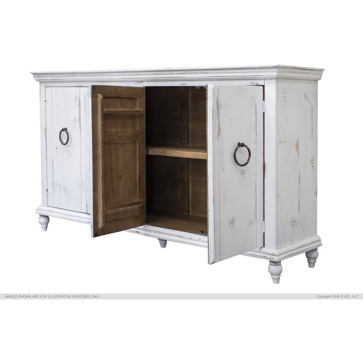 990 Capri White Console Table Entertainment Stands International Furniture Direct 3
