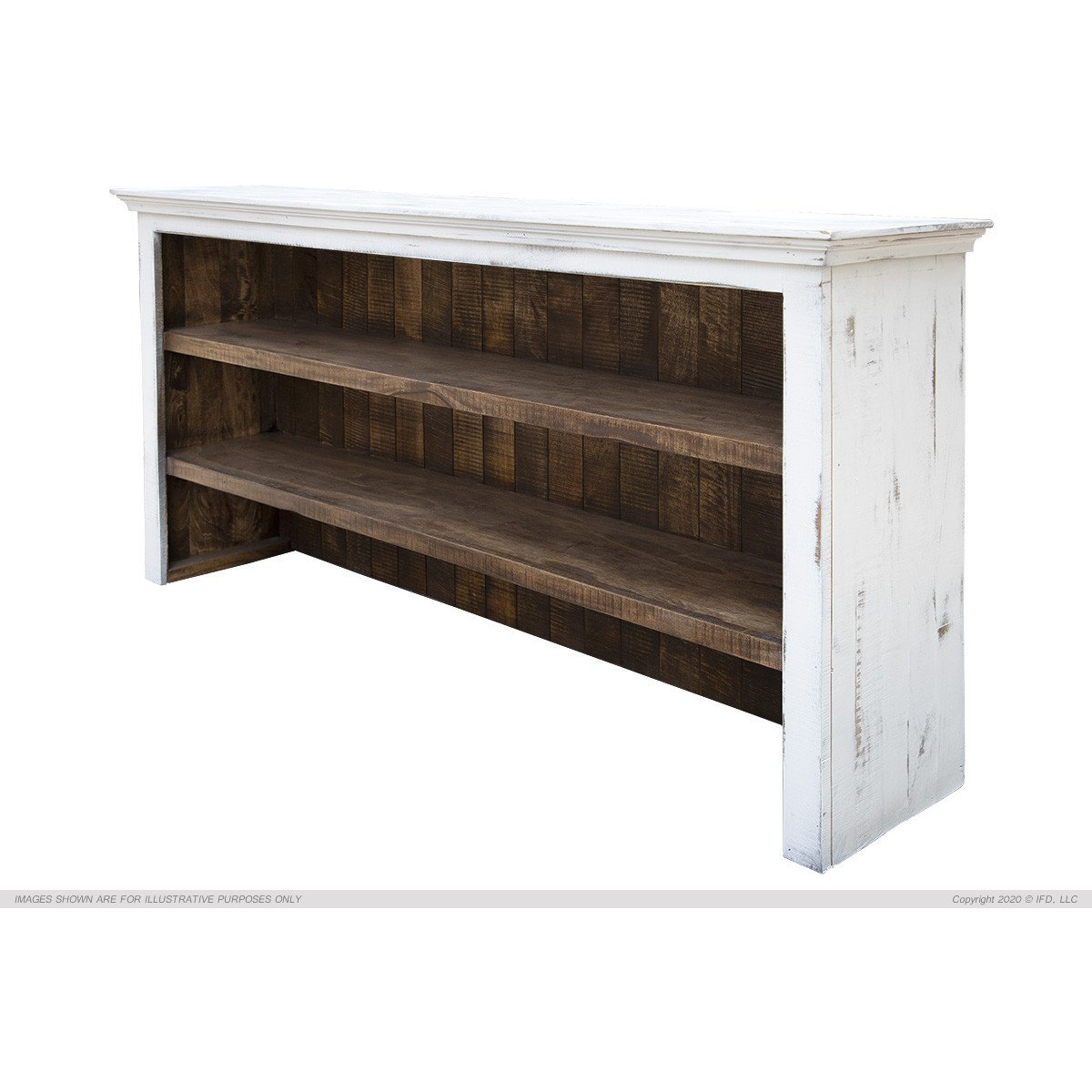 9901 Capri White Console & Hutch Set Console Tables International Furniture Direct 4