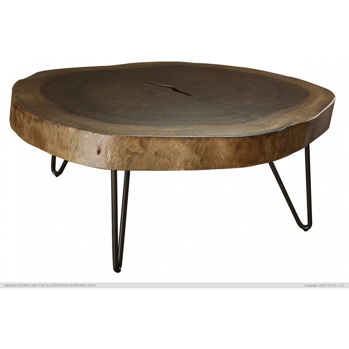 880 Vivo Authentic Live-Edge Sofa Table Cocktail & Coffee Tables International Furniture Direct 2
