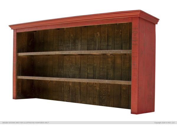 9901 Capri Red Console & Hutch Set Entertainment Stands International Furniture Direct 3