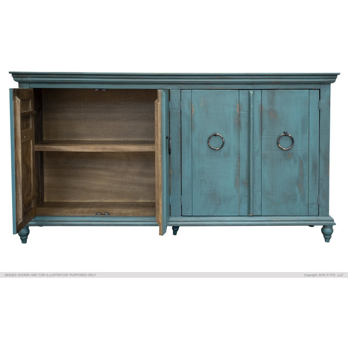 990 Capri Green Console Table Entertainment Stands International Furniture Direct 3