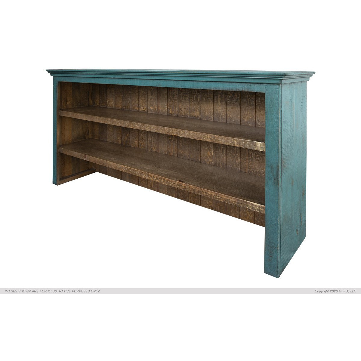 9901 Capri Green Console & Hutch Set Entertainment Stands International Furniture Direct 5