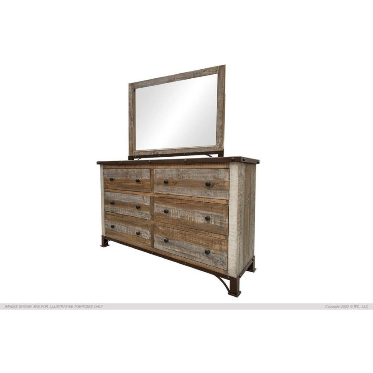 IFD966DSR 6 Drawer Dresser Dressers International Furniture Direct 3