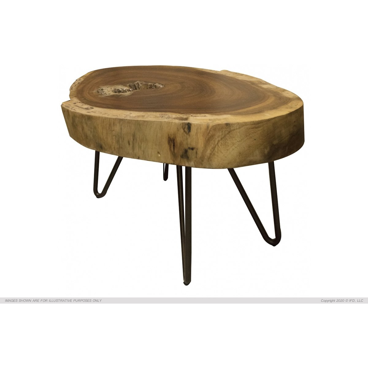 880 Vivo Authentic Live-Edge Chair-side Table End tables International Furniture Direct 2