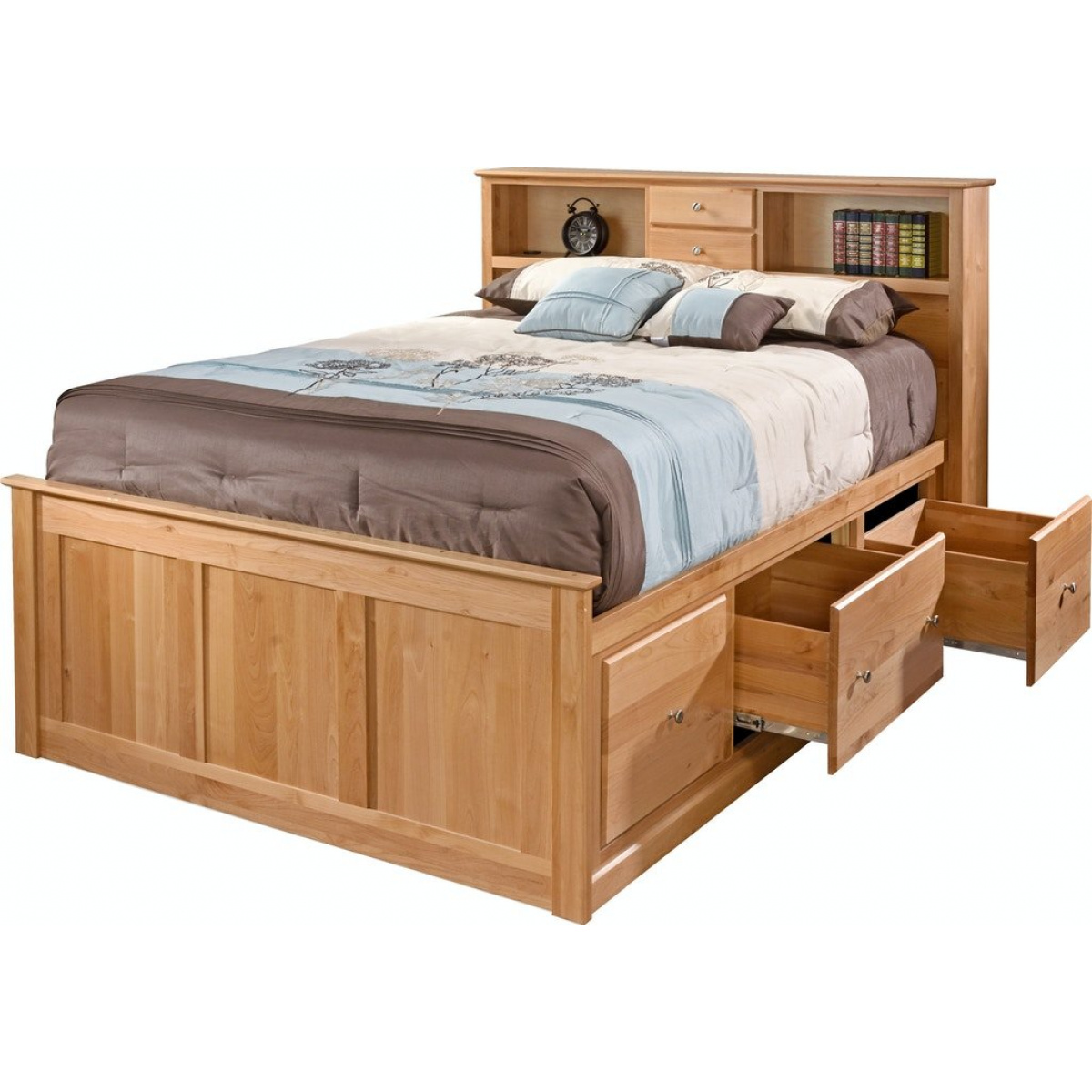 Shaker Storage Bed Beds Amish 4
