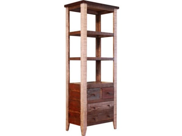 900 Antique Pier With 4 Drawer And 3 Shelves Office Storage International Furniture Direct
