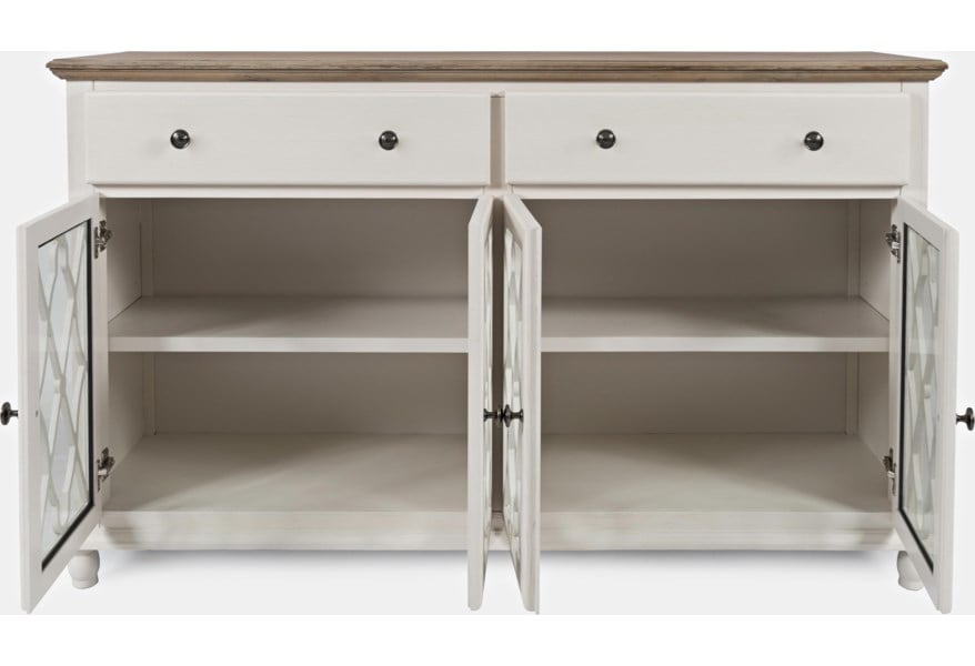 Aurora Hills 4-Door Accent Chest Entertainment Stands Jofran 9