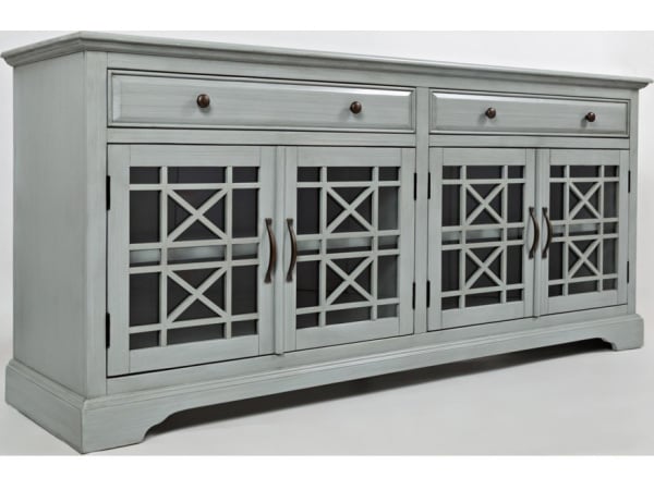 Craftsman 70″ Grey Media Unit Entertainment Stands Jofran 3