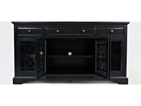 Craftsman 60″ Black Media Unit Entertainment Stands Jofran