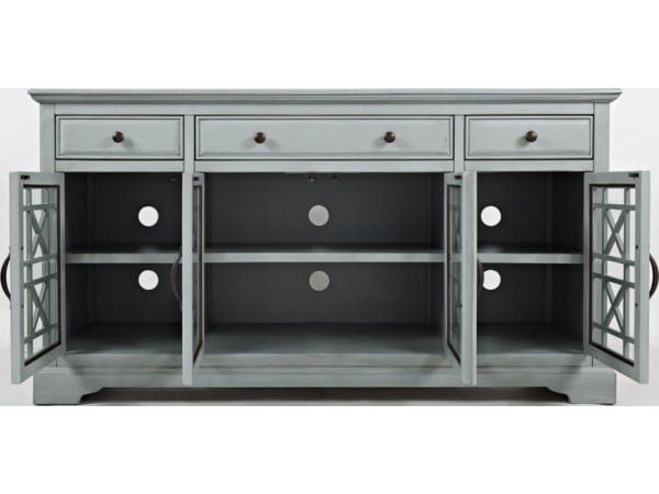 Craftsman 60″ Grey Media Unit Entertainment Stands Jofran 3