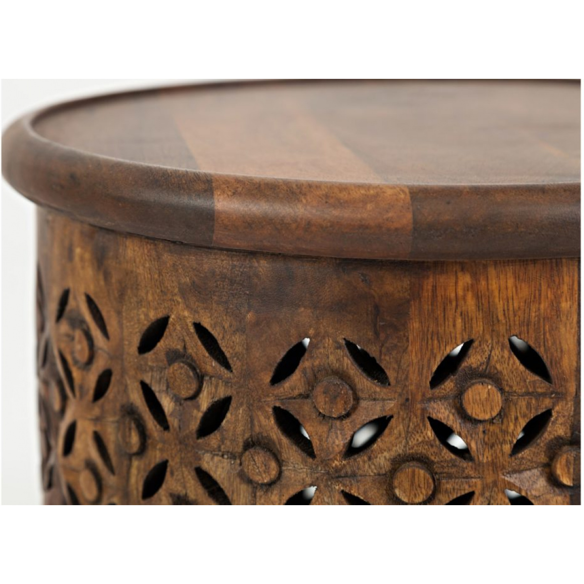 Global Archive Drum Table Brown Accent Furniture Jofran 4