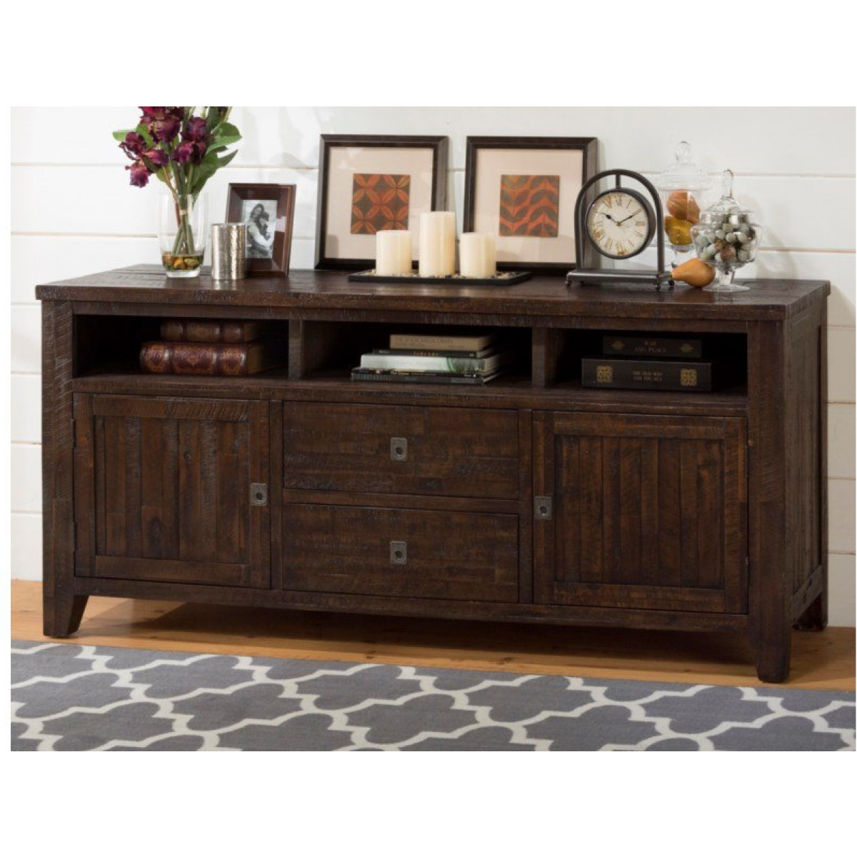 Kona Grove 70″ Media Unit Entertainment Stands Jofran 4