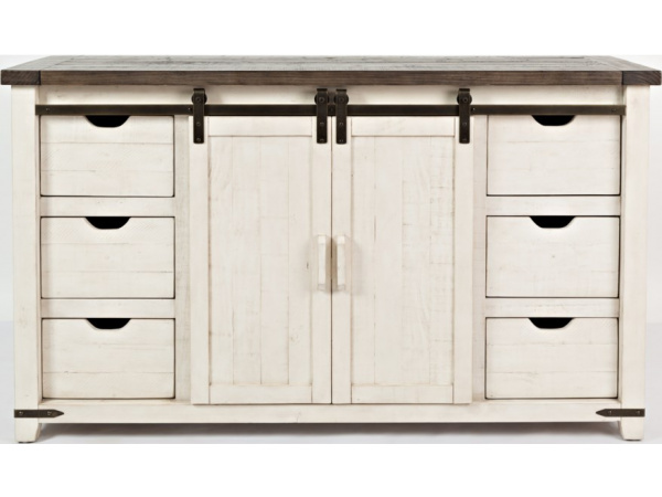 Madison County 60″ Barn Door Server Dining Storage Jofran