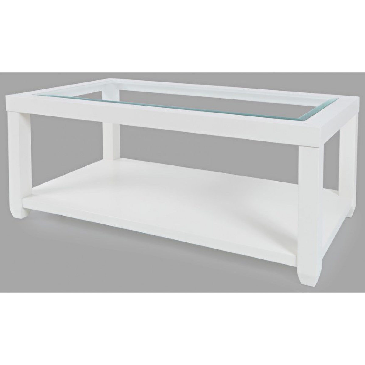 Urban Icon Rectangle Castered Cocktail Table White Cocktail & Coffee Tables Jofran 3