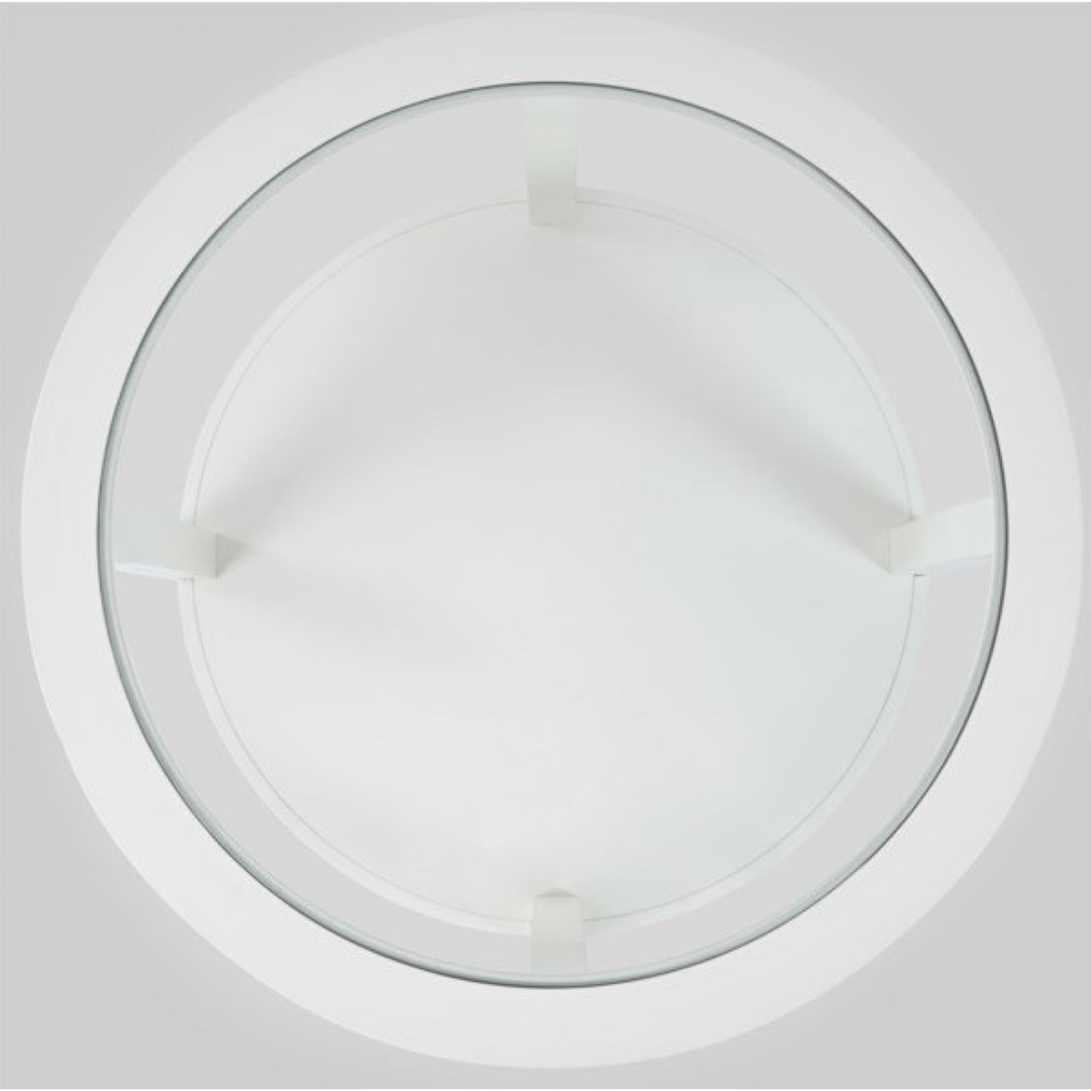 Urban Icon Round Castered Cocktail Table White Cocktail & Coffee Tables Jofran 3