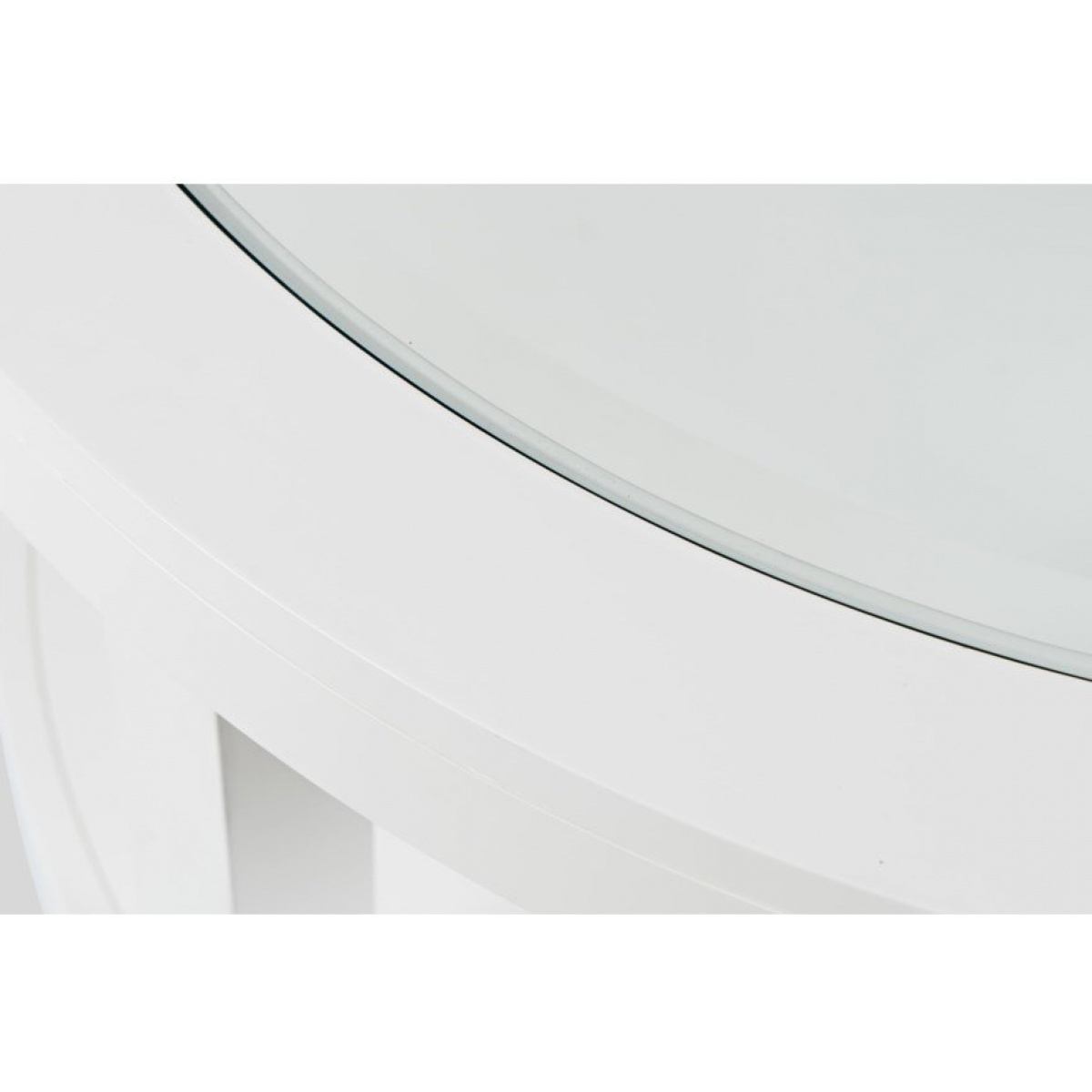 Urban Icon Round Castered Cocktail Table White Cocktail & Coffee Tables Jofran 4