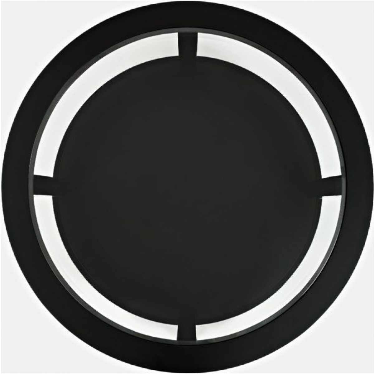 Urban Icon Round Castered Cocktail Table Black Cocktail & Coffee Tables Jofran 4