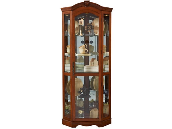 Pulaski Mirrored Corner Curio Cabinet Dining Storage Pulaski Furniture 3